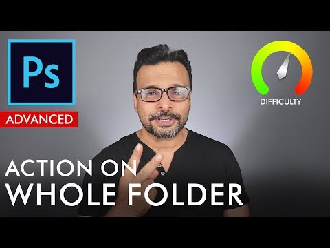 Play Action on 100s of images in Adobe Photoshop Urdu Hindi