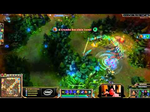 Scarra play Nidalee Mid Lane vs Katarina - League of Legends Season 3