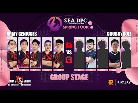Army Geniuses vs ChubbyBoiz - DPC SEA 2021/22 Tour 2: Division II - Group Stage - B03