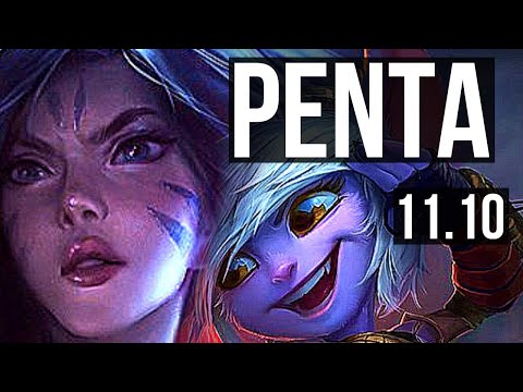 KAI'SA & Galio vs TRISTANA & Leona (ADC) | Penta, Legendary, 22/3/4 | KR Grandmaster | v11.10