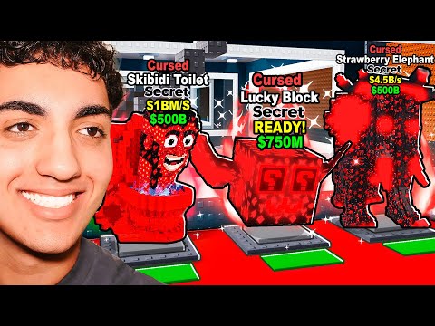 Opening CURSED LUCKY BLOCKS In Steal A Brainrot!