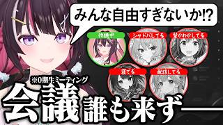 予定された会議に誰も来ず、0期生のマイペースさに翻弄されるAZKi【AZKi/ときのそら/星街すいせい/さくらみこ/ロボ子さん/ホロライブ切り抜き】
