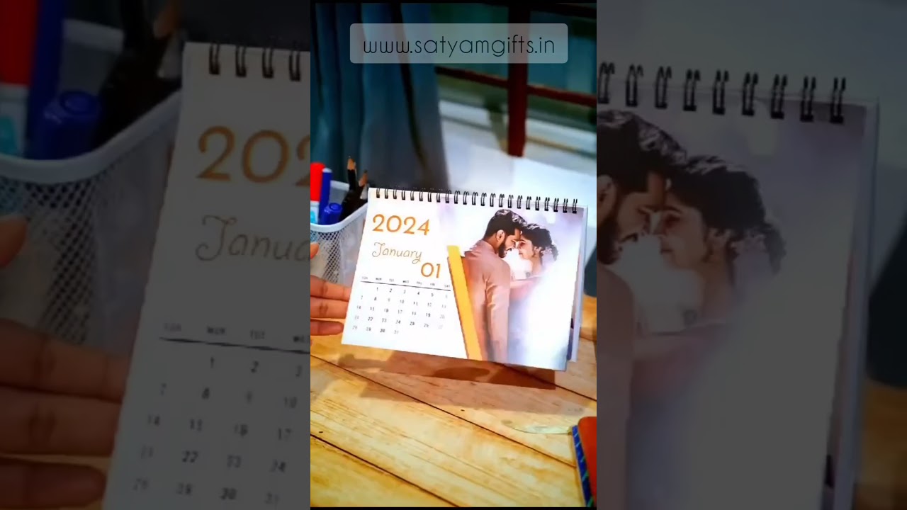 Personalized Table Top Calendar 2024 (www.satyamgifts.in)