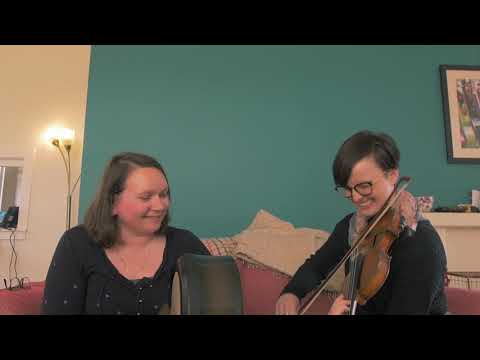 Jig and reel on bodhrán and fiddle