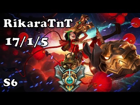 102: RikaraTnT (Jinx) ADC VS Caitlyn S6 Master Ranked NA League of legends