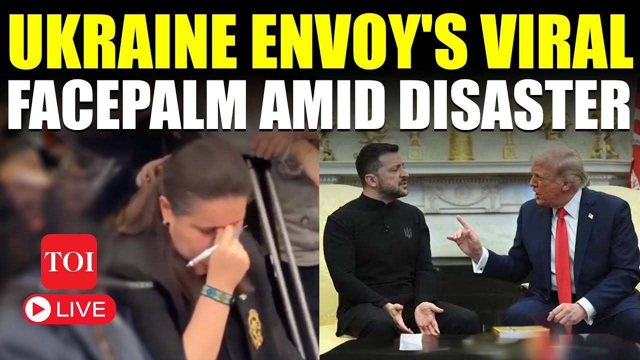 LIVE: Ukrainian Envoy In Tears During Trump-Zelensky Clash? Images Of Facepalm Break Internet