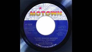 DAVID RUFFIN: "BLOOD DONORS NEEDED" [J*ski Extended]