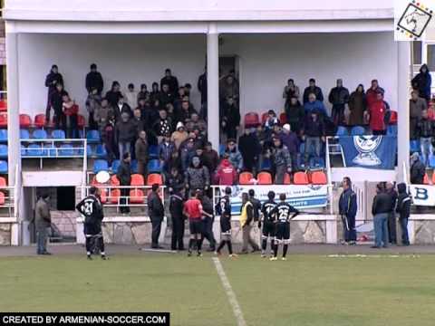 FC Shirak and FC Banants fans' fight