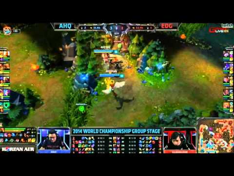 2014/9/21英雄聯盟世界大賽中文轉播ahq-edg太神啦