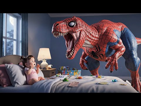Dinosaur in My Bedroom | Don’t Be Scared! Dinosaurs Aren't Real | Baby Anna Kids Songs