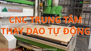 Máy CNC Trung Tâm thay dao tự động Woodmaster phiên bản bàn dài 3200mm. Woodmaster WM-1632R