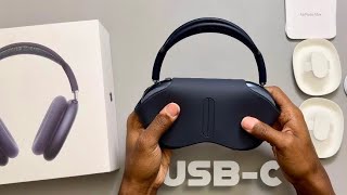Airpods Max USB-C Unboxing - Midnight Blue