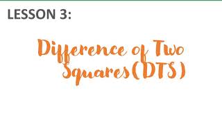 Factor Polynomials with DIFFERENCE OF TWO SQUARES (TAGALOG)