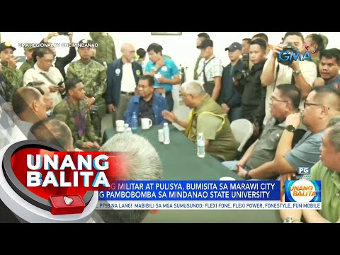 Mga opisyal na militar at pulisya, bumisita sa Marawi City kasunod ng pambobomba… UB