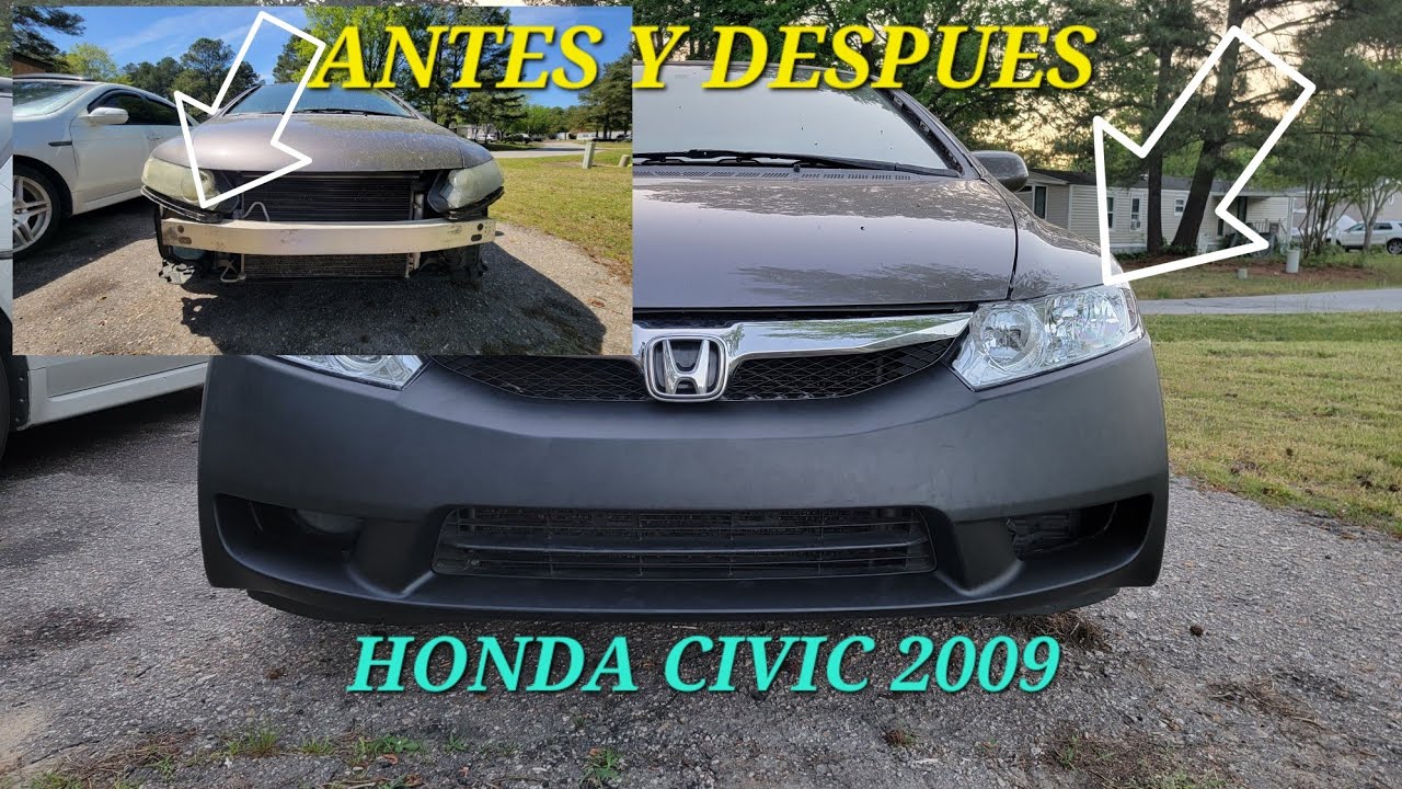 REEMPLAZO DE BUMPER Y LUCES HONDA CIVIC 2009