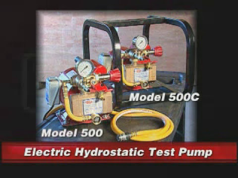 Electric hydrostatic test pump demo