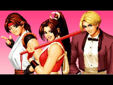 KOF 95 Walkthrough Level 8 Women Fighters Team HD