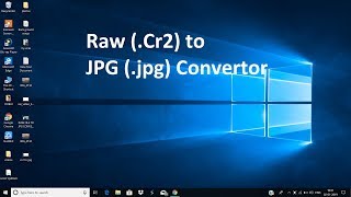 How To Convert cr2 (Raw) file to JPG without using any software