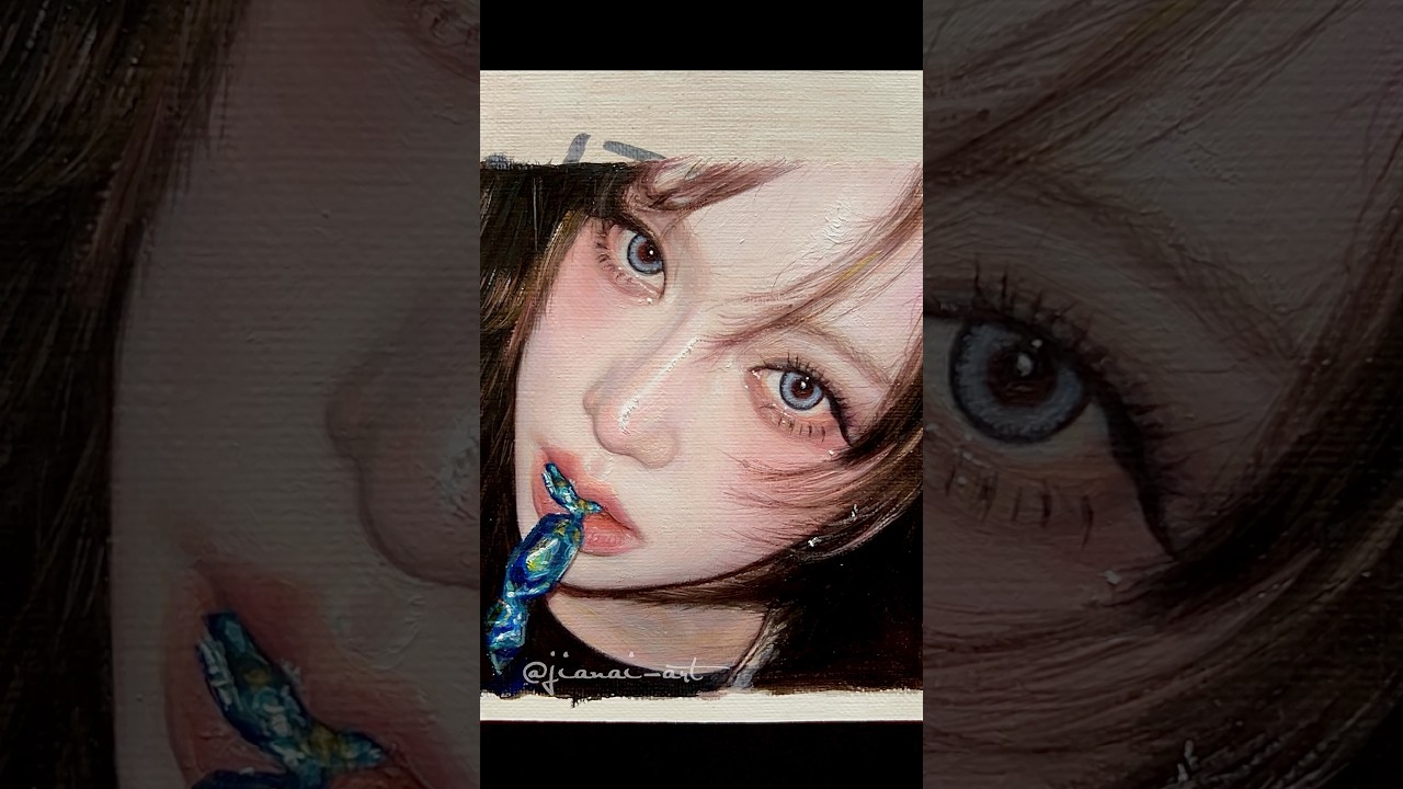 Winter is so cute#winter #kpop #aespa #drawing #oilpainting