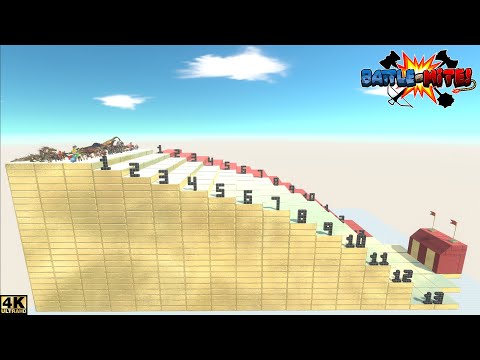 GAUNTLET of STAIRS | OBSTACLE COURSE | ANIMAL REVOLT BATTLE SIMULATOR | ARBS