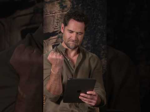 Rupert Friend & Manuel Garcia-Rulfo play the Jurassic World Rebirth 16-Bit game!