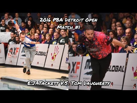 2016 PBA Detroit Open Match #1 - E.J. Tackett V.S. Tom Daugherty