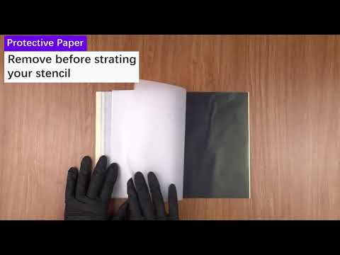 How to use Dowsabel stencil transfer paper for tattooing?