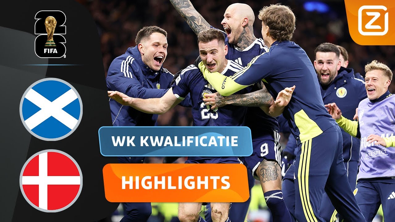 WAANZIN! WERELDGOALS IN EEN KNOTSGEKKE SLOTFASE!😱🥵| Schotland vs Denemarken | WK 2026 Kwalificatie