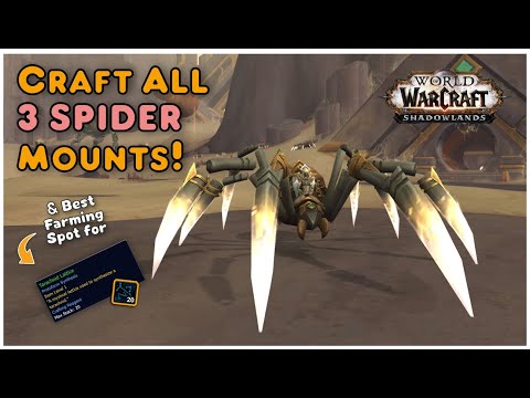 Spider Mounts & Tarachnid Lattice! Protoform Synthesis Guide - WoW Shadowlands 9.2.5