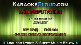 Joan Jett - Bad Reputation (Backing Track)