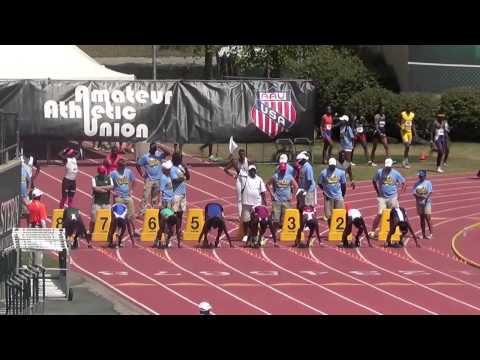 2013 AAU National Jr Olympics 100m finals_17-18yr Young Women