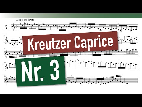 Rodolphe Kreutzer - 42 Studies or Caprices for the violin - No. 3