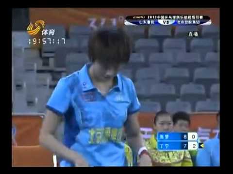 2012 CTTSL(women) Chen Meng - Ding Ning [Full Match Chinese/low quality]