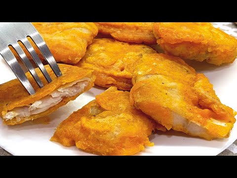 Crispy fried fish in a pan. Simple and delicious fish recipe