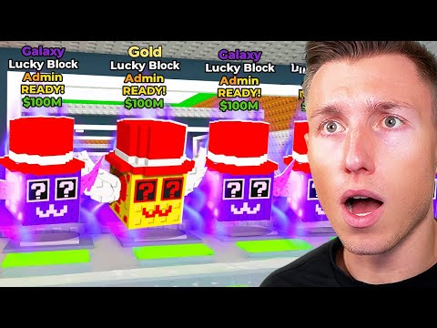 Ich ÖFFNE 100 NEUE ADMIN LUCKY BLÖCKE!