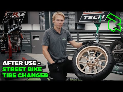 After use - Street Bike Tire Changer Tutorial