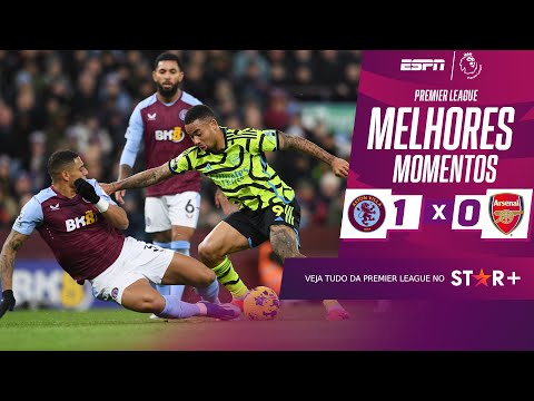 Gols e lances de Aston Villa x Arsenal