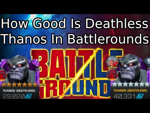 Rank 3 Deathless Thanos In Battlegrounds! Attack/Defence, Unduped/Duped | MCOC
