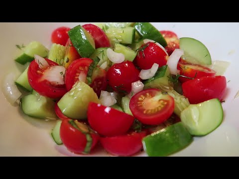 Cucumber and Tomato Salad Recipe For Two