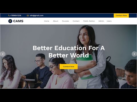 College Admission Management Website