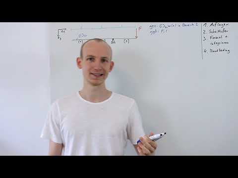 Biegelinie berechnen | Ausführliches Beispiel (Schritt für Schritt vorgerechnet)