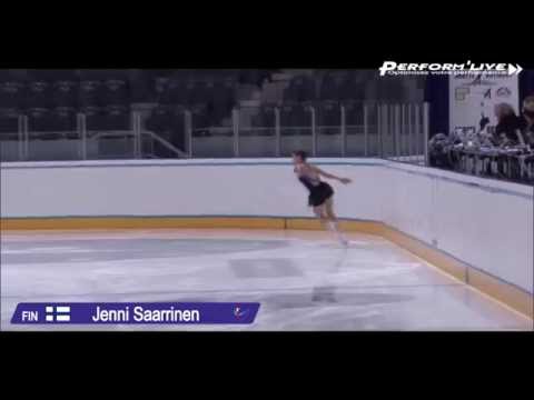 2015 Nordics figure skating |Triple lutz combo by Jenni Saarinen