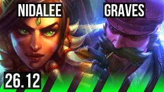 NIDALEE vs GRAVES (JGL) | Good KDA: 19/1/19, 44K damage | KR Master | 26.12