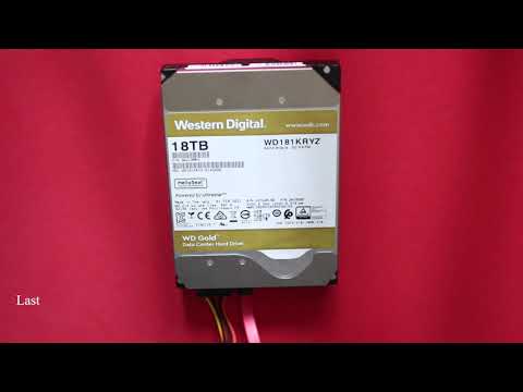 Sandisk Western Digital Gold 3.5" 18TB video