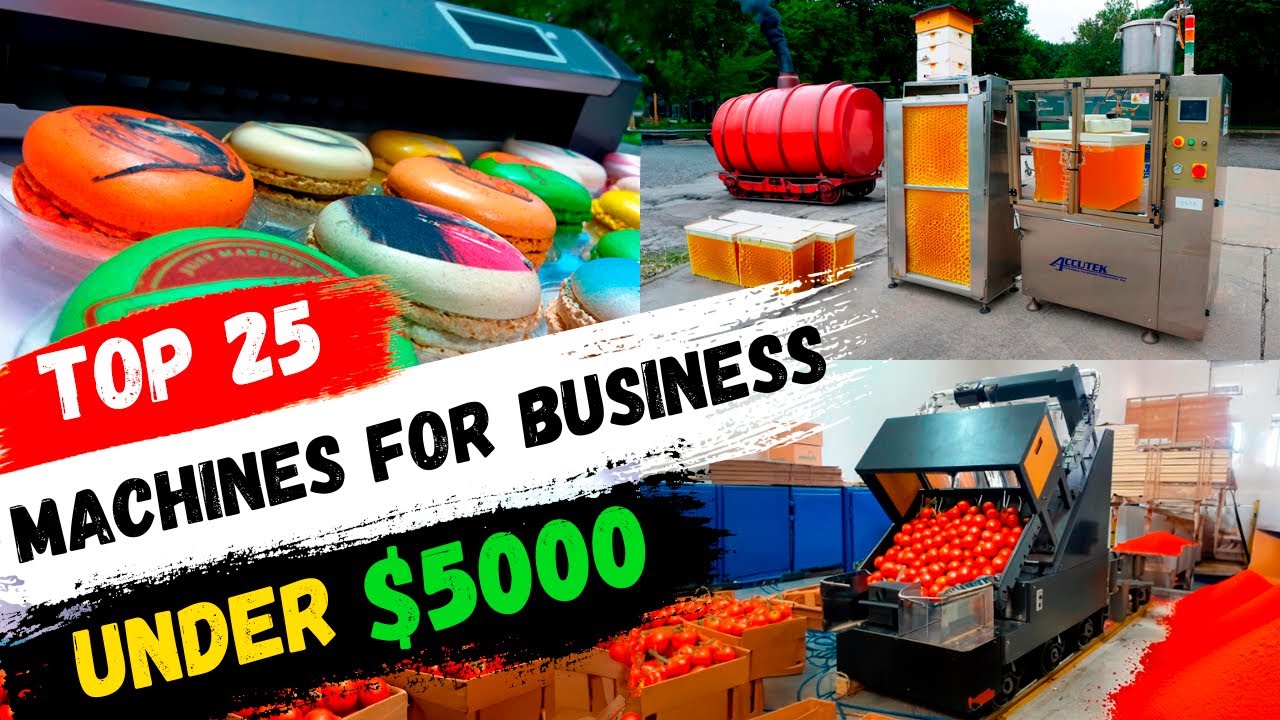 Business Machines You Can Buy Online To Make Money! 25 best business ideas 2024 mini manufacturing