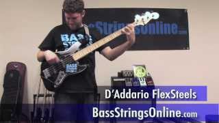 Video thumbnail for D'Addario FlexSteels Bass Strings from BassStringsOnline.com by BassStringsOnline