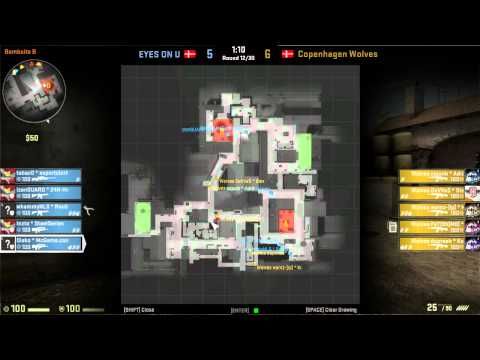 Copenhagen Wolves vs. EYES ON U - Gaming.dk League - de_inferno