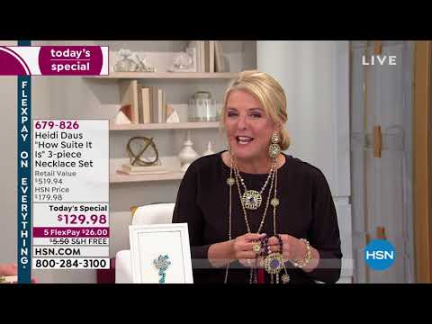 Heidi Daus "How Suite It Is" 3piece Necklace Set