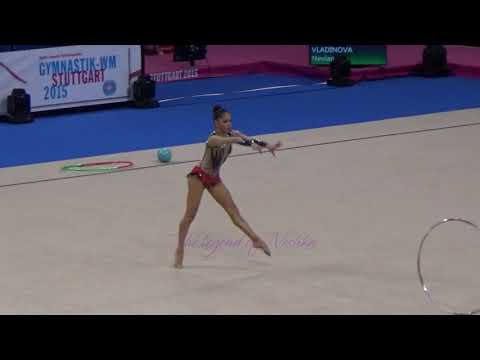 Neviana VLADINOVA (BUL) hoop - 2015 Stuttgart worlds Qualifs