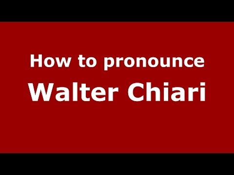 How to pronounce Walter Chiari (Italian/Italy) - PronounceNames.com